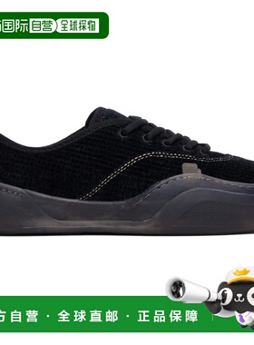 1h可退 潮奢 Erl 男士 黑色 Corduroy Coupe 运动鞋 ERL11SH06