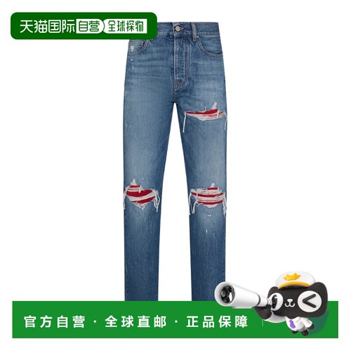 1h可退 AMIRI 男士牛仔裤 AMDNGH1112MEDIUMINDIGO AW2025直筒裤