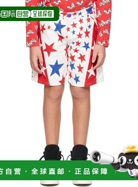 1h可退 潮奢 Erl 女童 白色提花儿童牛仔短裤童装 ERL05KP007