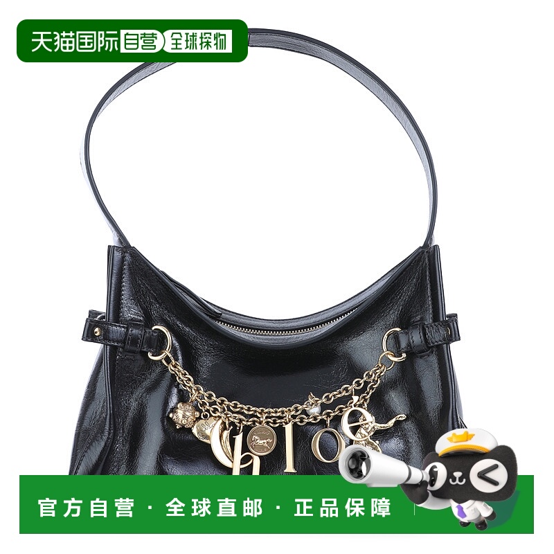 1h可退 CHLOÉ 女士斜挎包 CH25AS872P60001 AW2025 黑色 Charms S