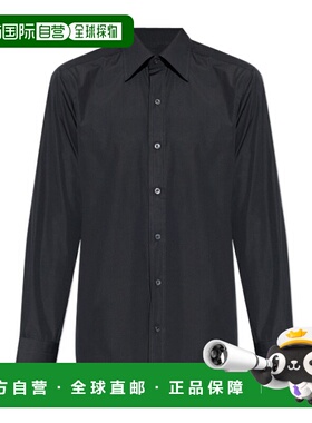 1h可退 TOM FORD 男士衬衫 HSBC01CGS11NAA SS2026 黑色 长袖衬衫