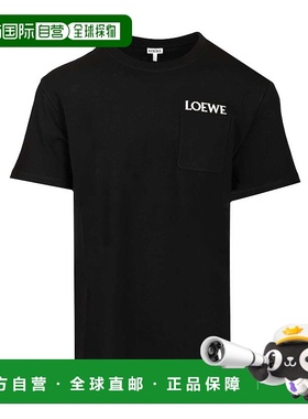 LOEWE 男士T恤 H526Y22XDE1100 SS2026 黑色 RELAXED FIT T-SHIRT