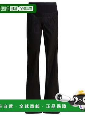 RICK OWENS 女士休闲裤 RP02E4301K09 AW2025 黑色阔腿裤直筒裤