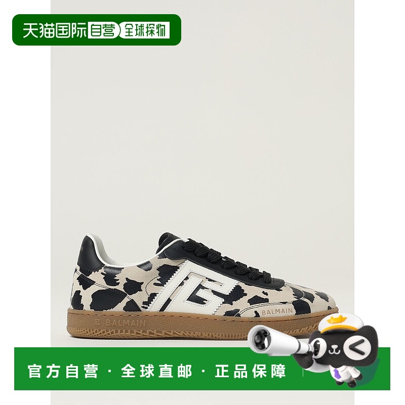 1h可退 BALMAIN 女士运动鞋 FN1VI735LEOPGBA AW2025 棕色 Swan低