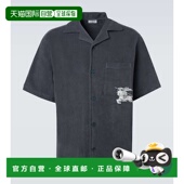 潮奢 EKD Burberry 1h可退 巴宝莉 男士 棉质厚绒布保龄球衬衫