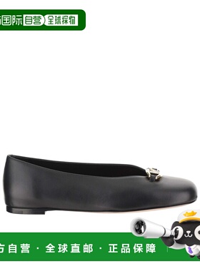 VALENTINO 女士休闲鞋 WS0JM1EEY0NO AW2024 黑色 徽标芭蕾舞鞋