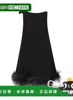 1h可退 潮奢 valentino 华伦天奴 女士 羽毛細節無袖洋裝 5B3VA9P