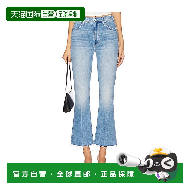 1h可退 潮奢 mother denim 女士 Hustler 及踝磨损牛仔裤 1117259