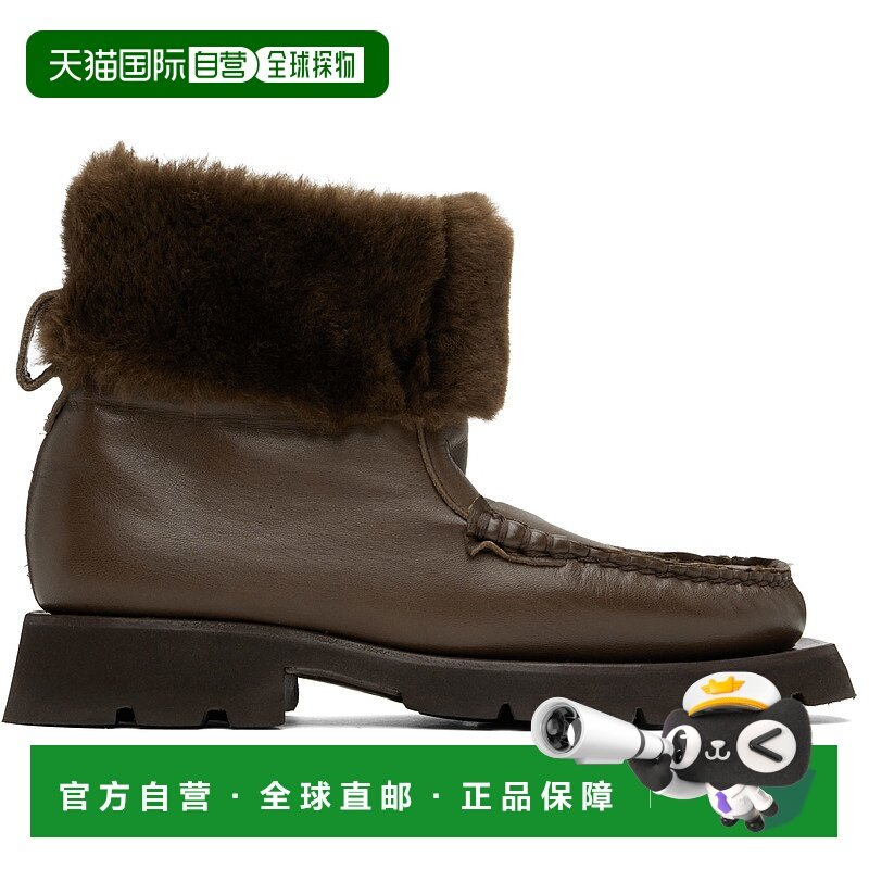 1h可退 潮奢 Hereu 女士 棕色 Armenta 踝靴 ARHWFA24