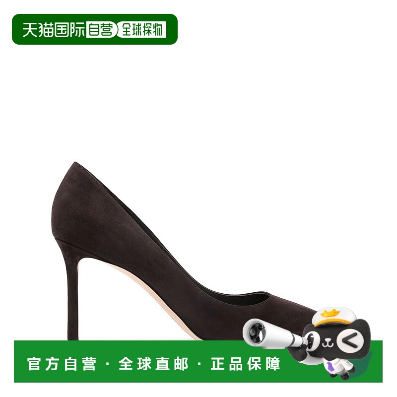 1h可退 JIMMY CHOO 女士高跟鞋 ROMY85KDUCOFFEE CO 黑色 Romy 85