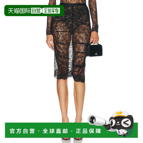 valentino 华伦天奴 女士 蕾丝针织半身裙 8B0MD07NA7A