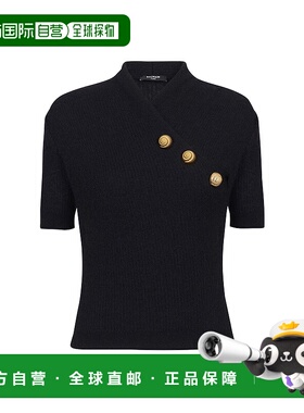 BALMAIN 女士POLO衫 DF0AL261KH250PABLACK AW2024