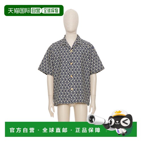 VALENTINO 男士衬衫 VAA111AS0QTD SS2025 花色 短袖衬衫