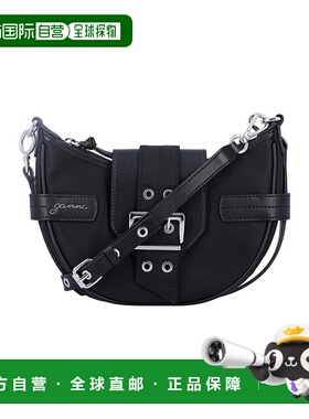 GANNI 女士单肩包 25AA61345920099 AW2025 黑色 Ganni Bucky Nyl