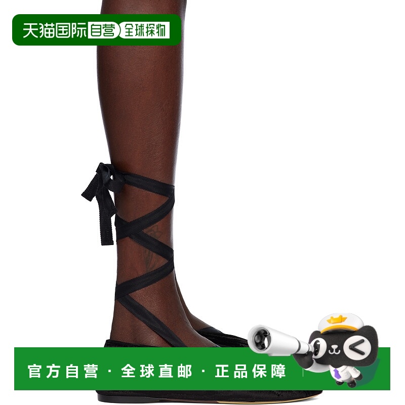 潮奢 Moschino 莫斯奇诺 女士 黑色 Duck 芭蕾鞋 MA11080C0MML5