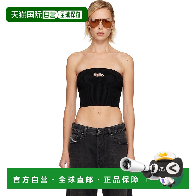 1h可退 潮奢 Diesel 迪赛 女士 黑色 M-Clarksvillex 抹胸上装 A1
