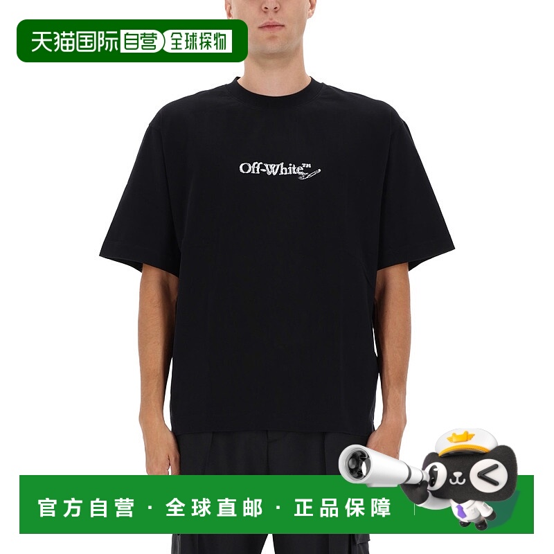 1h可退 OFF-WHITE 男士T恤 OMAA120F25JER00C1001 AW2025短袖