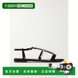 Choo 周仰杰 饰绸缎凉鞋 潮奢 GWY 水晶装 Jimmy Gwyn 1h可退 女士