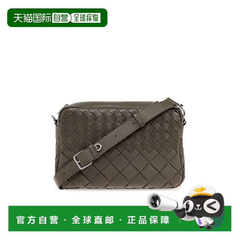 1h可退 BOTTEGA VENETA 男士单肩包 755925V5RL13227 CO 绿色