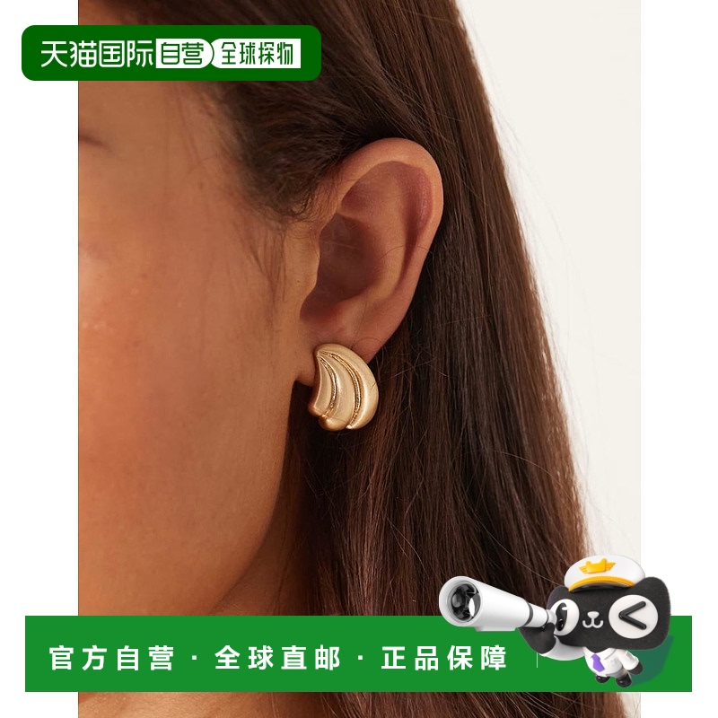 1h可退 潮奢 ASOS 女士 bubble 大号三个设计磨毛金色色调耳钉