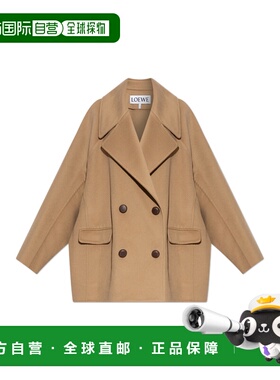 LOEWE 女士大衣 S359Y01XE80CAMEL SS2026 浅棕色 Wool coat