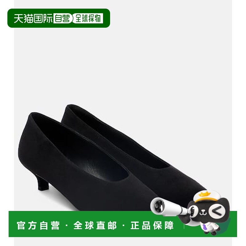 1h可退 潮奢 toteme 女士 绒面革浅口鞋 black黑色 舒适时尚