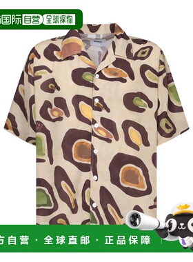 BONSAI 男士衬衫 SS24SH001003COLCOL SS2024 浅棕色