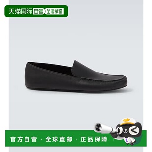 1h可退 潮奢 The Row 男士 狮子座皮质乐福鞋 black黑色 舒适时尚