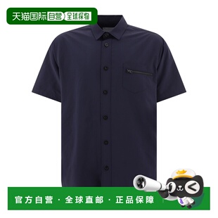 2403358M201 SS2024 黑色 SACAI sleeve 衬衫 Short taffeta 男士