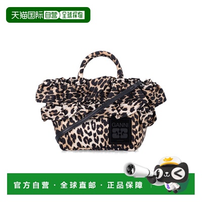 GANNI 女士手提包 B204001010708943 SS2026 花色 Ganni Leopard