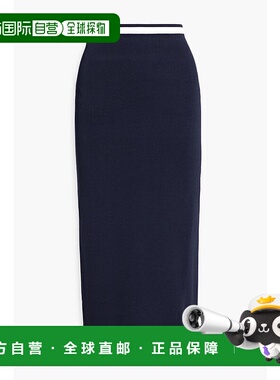 1h可退 潮奢 Staud 女士 Karina 条纹针织中长半身裙 R24P6103VNN