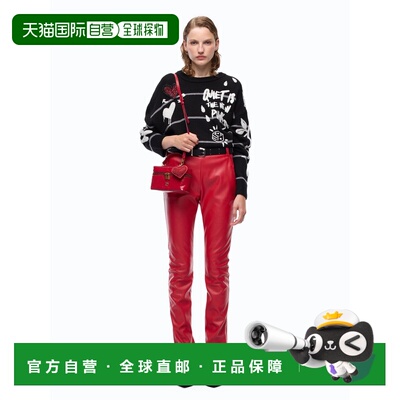 PINKO 女士休闲裤 107127A3EQR45 AW2026 红色 PINKO PERESCHIA t