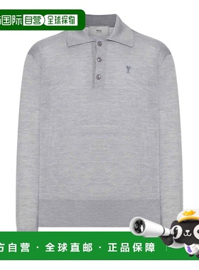 Ami Paris 男士针织衫 HPL406KN0066050 AW2025 灰色