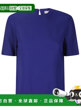 ALBERTO BIANI 女士T恤 ABMM81583 SS2025 蓝色 Top in viscosa