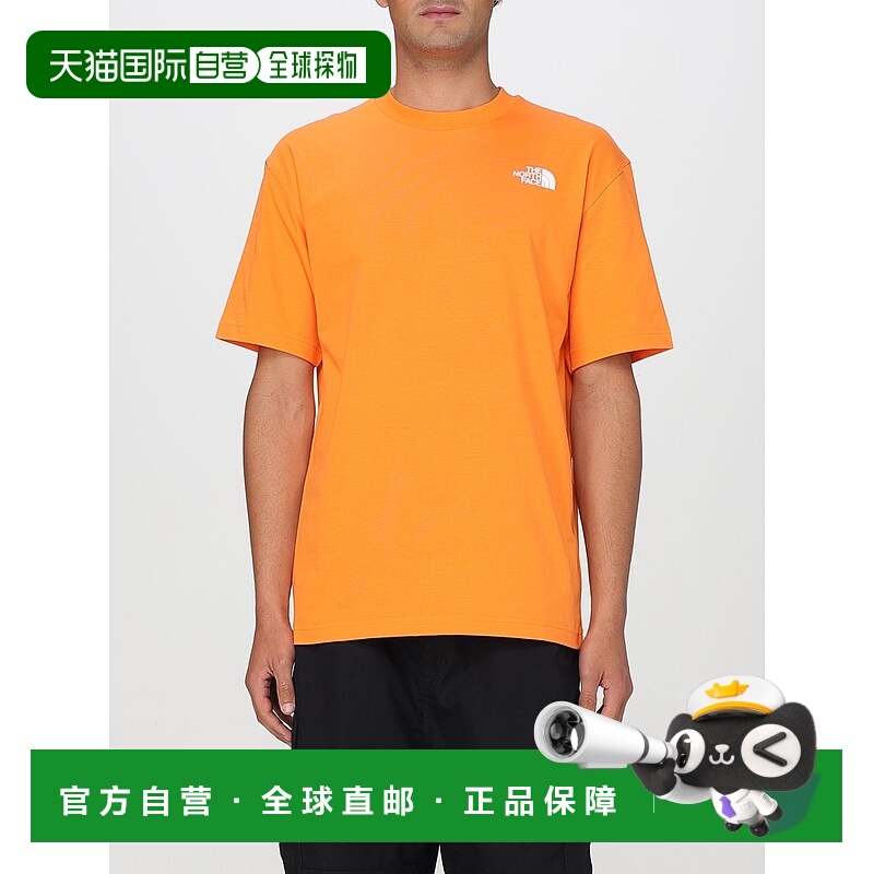 1h可退 THE NORTH FACE 男士T恤 NF0A8C3T6HI1 SS2025 橙色北面