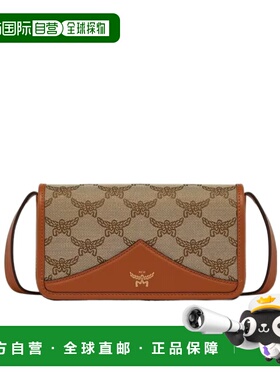 MCM 男士斜挎包 MXZEAAC03IG AW2024 棕色 HIMMEL LAURETOS 提花