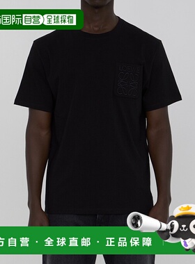 LOEWE 男士T恤 H526Y22XBC1100 CO 黑色 短袖T恤