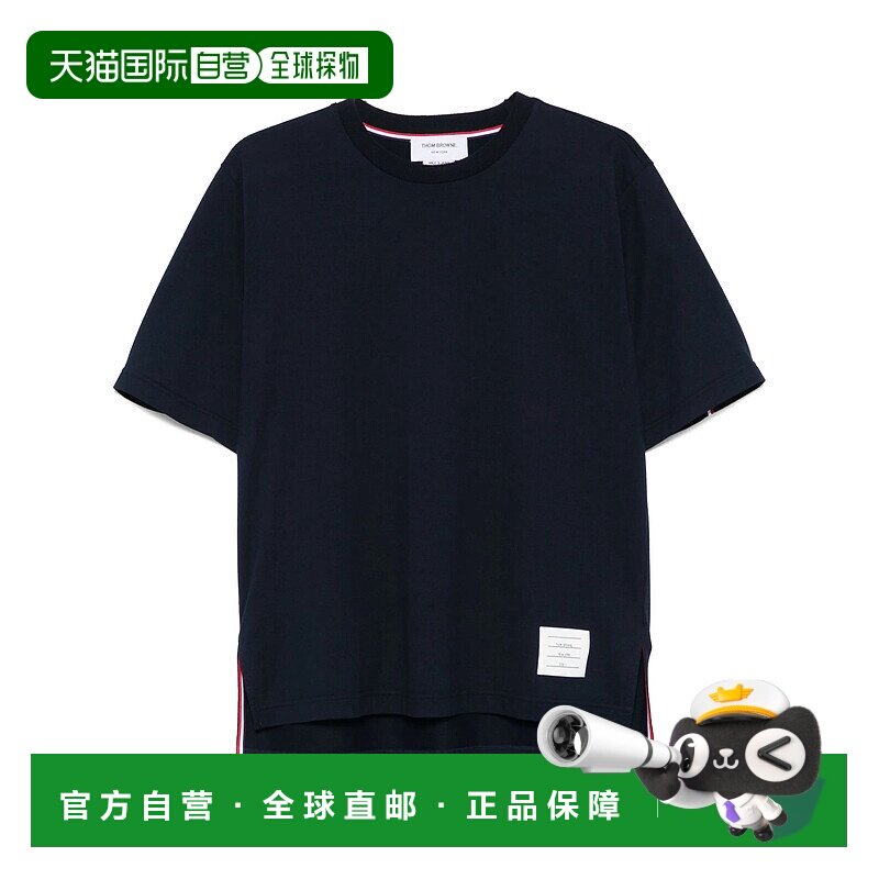 THOM BROWNE 男士T恤 MJS288A00042415 AW2025 蓝色