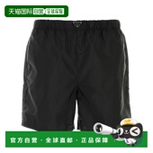 男士 黑色 短裤 PRADA UB3721WQ9SWMOF0002 SS2026 松紧腰泳裤