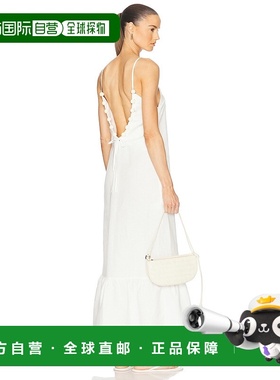 1h可退 潮奢 Adriana Degreas 女士 Age 金色硬质吊带长款连衣裙