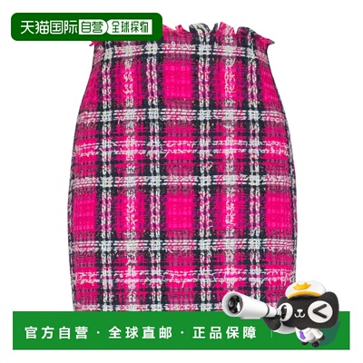 BALMAIN 女士半身裙 GF1LBB37CG42AAA SS2026 花色 Tweed skirt