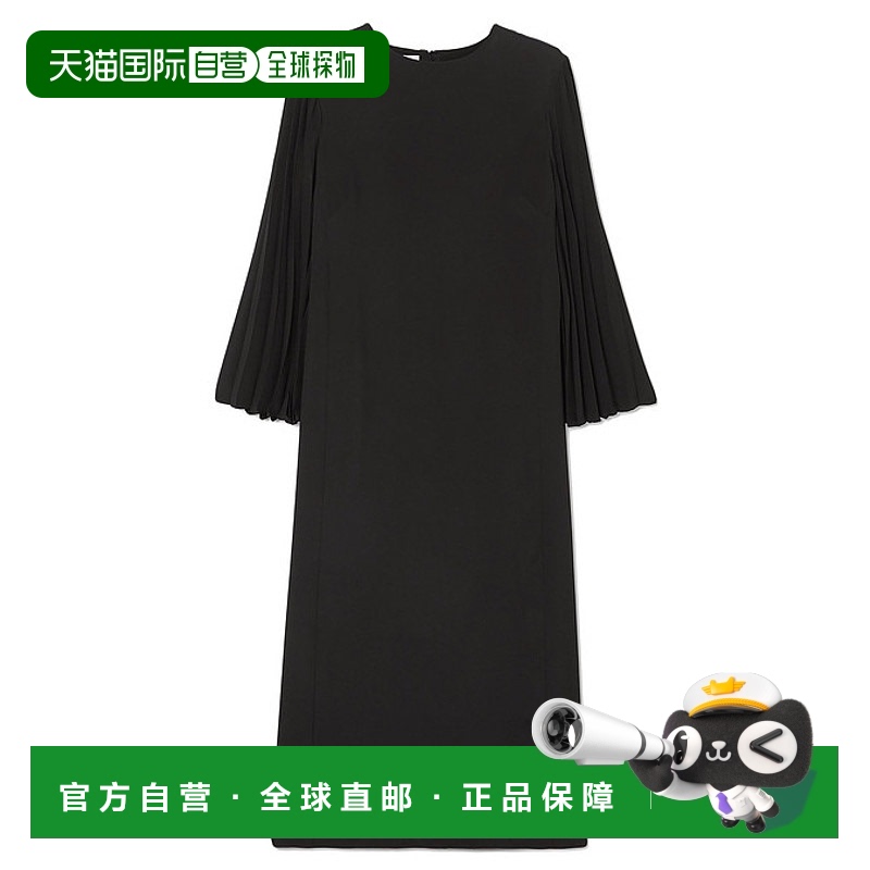 1h可退 潮奢 Valentino 华伦天奴 女士 褶裥卡迪中长连衣裙 SB3VA