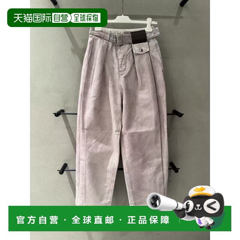 1h可退 LOEWE 女士牛仔裤 S359Y11XE87140 SS2026 灰色 系腰带牛
