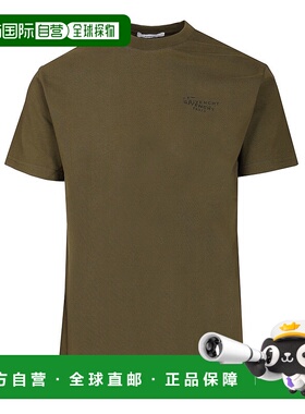 GIVENCHY 男士T恤 BM71NK3YSA305 SS2026 绿色 REGULAR FIT TSHIR