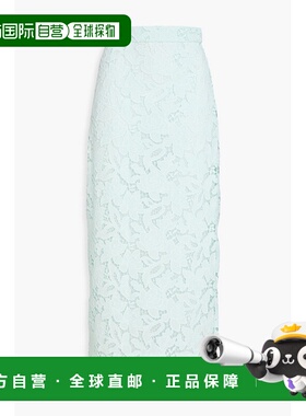 1h可退 潮奢 ZIMMERMANN 女士 凸纹花边蕾丝中长铅笔半身裙 1392S