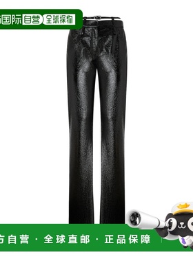 PINKO 女士休闲裤 105950A2YGZ99 AW2025 黑色 ROCIO牛仔裤喇叭裤