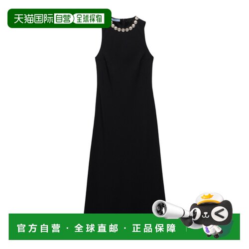 1h可退 PRADA 女士连衣裙 P3O31R155ZSOOOF0002 SS2025 黑色吊带