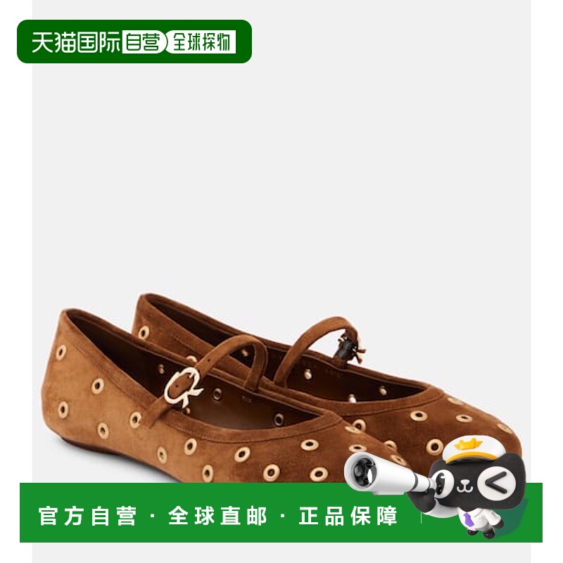 1h可退 潮奢 Gianvito Rossi 吉安维托 罗西 女士 铆钉绒面革玛丽