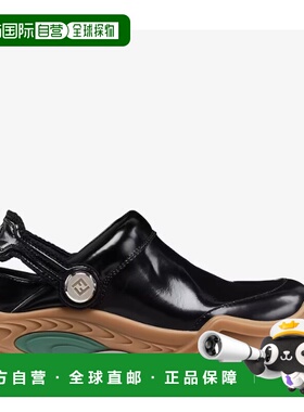 FENDI 男士商务休闲鞋 7D1662AQX6F0QA1 CO 黑色 Black leather F