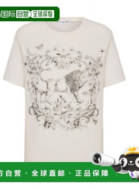 DIOR 女士T恤 513T09A4221X0810 SS2025白色短袖
